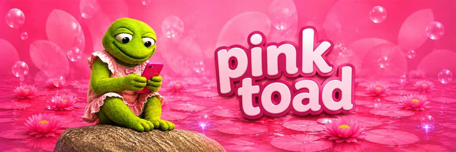 PinkToad — pink toad on the lily pad